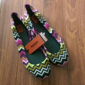 Missoni for Target ballet flats. NEW! Size 8.